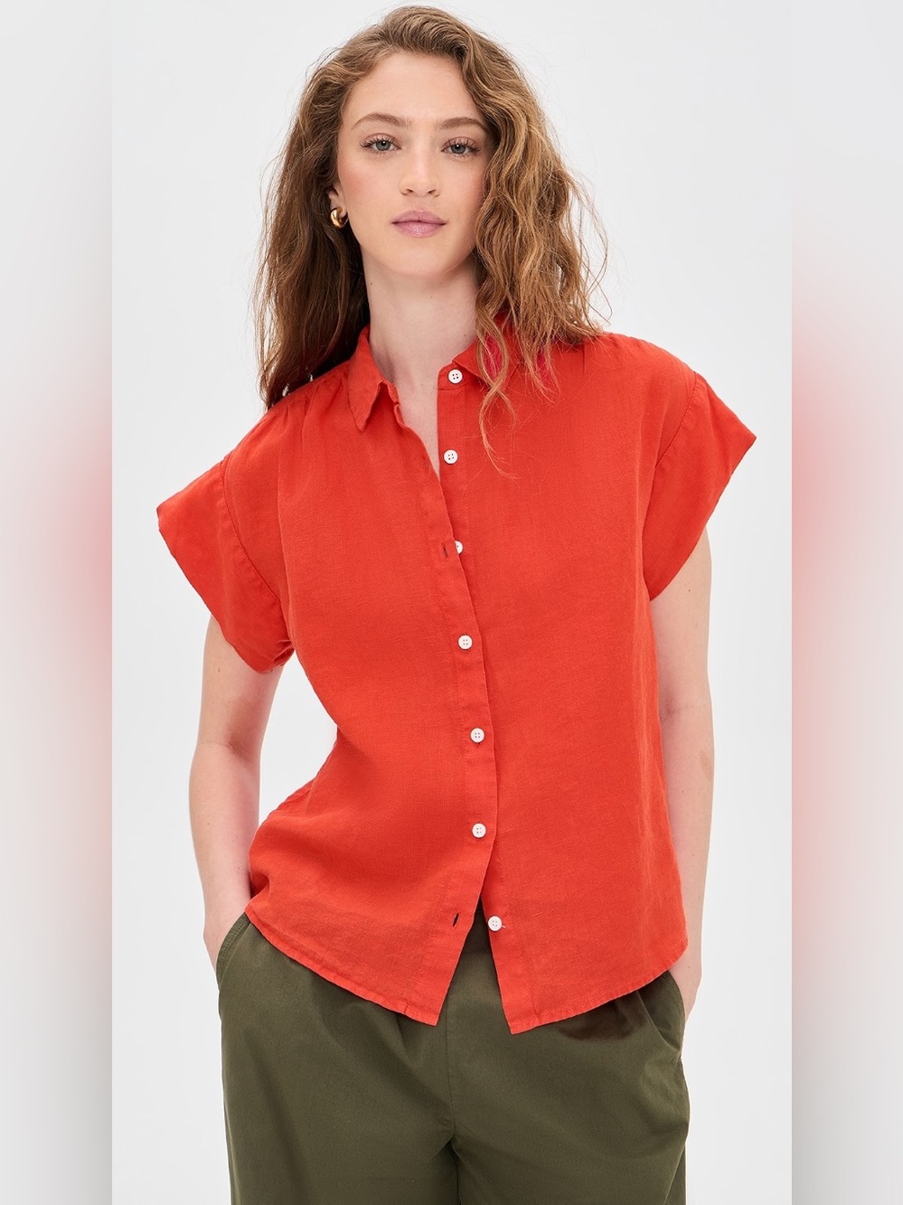 Alex Mill Maddie Blouse in Linen